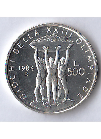 1984 - Lire 500 Los Angeles Moneta di Zecca Italia